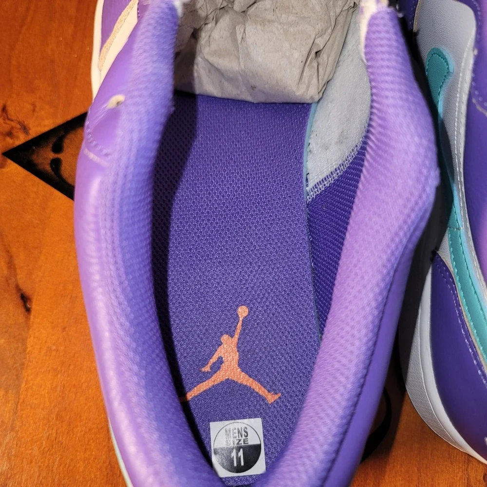 Nike Air Jordan 1 Low Action Grape Sky J Light Olive Purple Teal White DC0774502